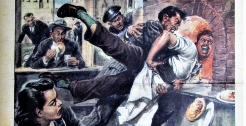 Dal pizzaiolo nel forno alla fuga dei bisonti: è la Bari illustrata sulla Domenica del Corriere